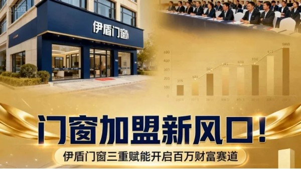 門窗加盟新風(fēng)口！伊盾門窗三重賦能開啟百萬財富賽道